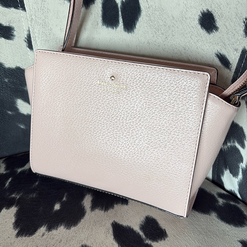 Kate Spade Pink Textured Crossbody Bag